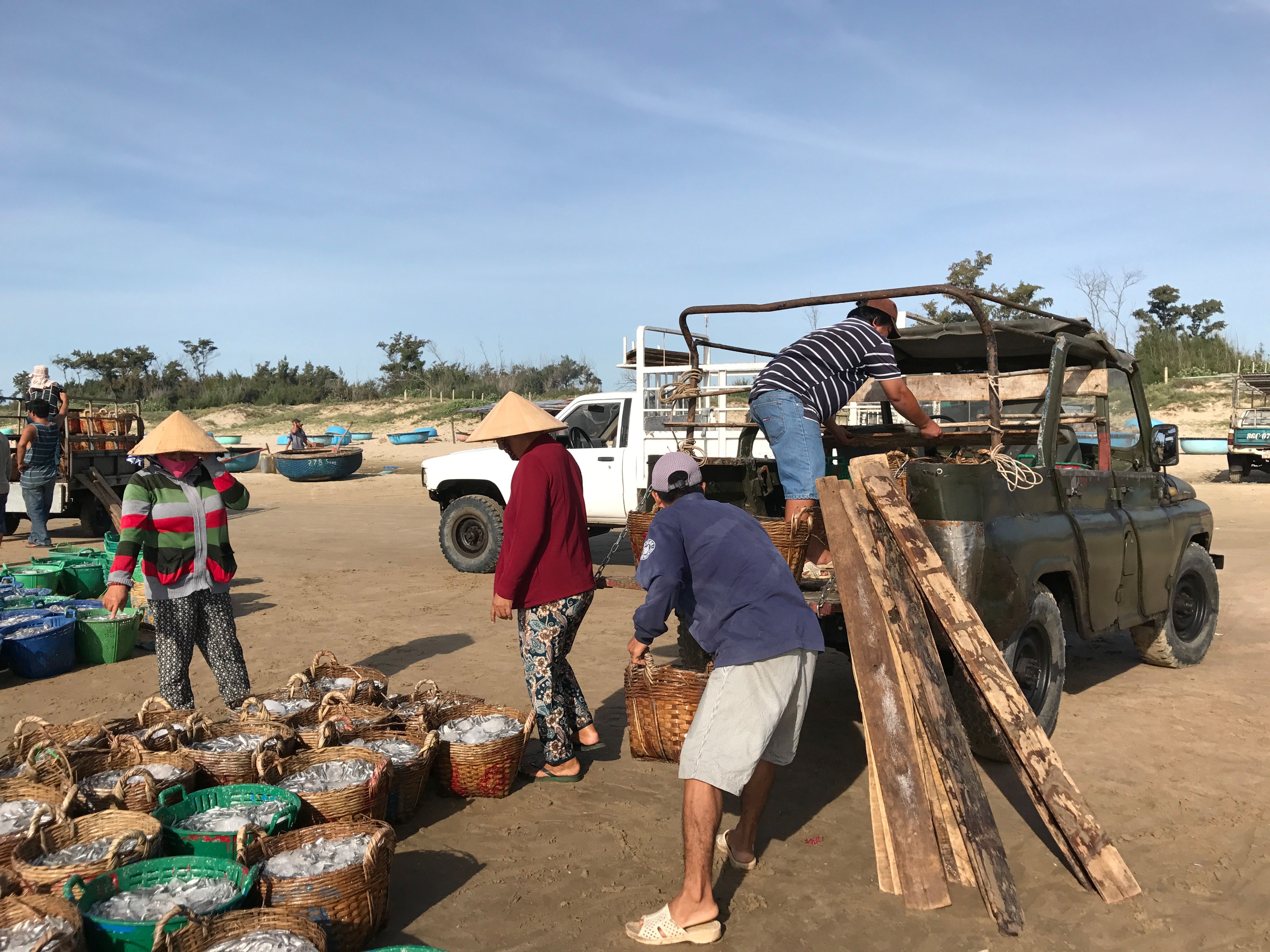 MOST OF THE VILLAGERS ARE FISHERMAN AND THAT'S THEIR JOBS